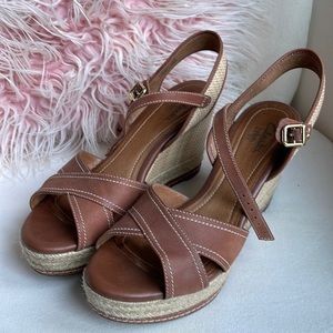 Clarks Amelia Air Wedge Sandals size 9 1/2